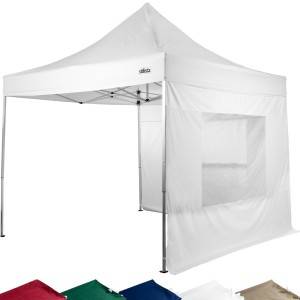 Pavillon 3x3 STILISTA® Faltpavillon 3x3m, 2 Seitenteile, WASSERDICHT, versiegelte Nähte, EV1 Voll-Aluminium, Tragetasche