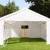 Hochwertiges Zelt Partyzelt 4x6 6x4 m Pavillon 240g/m² PE Plane ! Stahlkonstruktion ! Inkl. 6 Seitenteile + 2 Giebelteile mit Eingang ! weiß