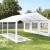 Hochwertiges Zelt Partyzelt 4x6 6x4 m Pavillon 240g/m² PE Plane ! Stahlkonstruktion ! Inkl. 6 Seitenteile + 2 Giebelteile mit Eingang ! weiß