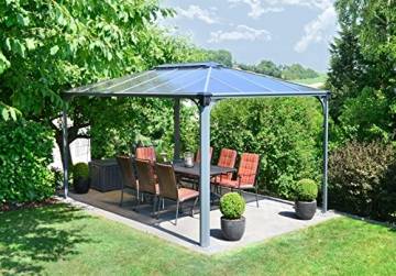 Palram Aluminium Gazebo Pavillon Überdachung Martinique 430x295 cm