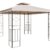 Pavillon WASSERDICHT Pavillondach Beige 2,98×2,98m Dach Pavillon Pavillion PVC - 